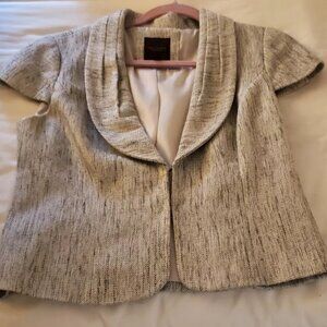 The Limited crop jacket/blazer classic tweeded lined M